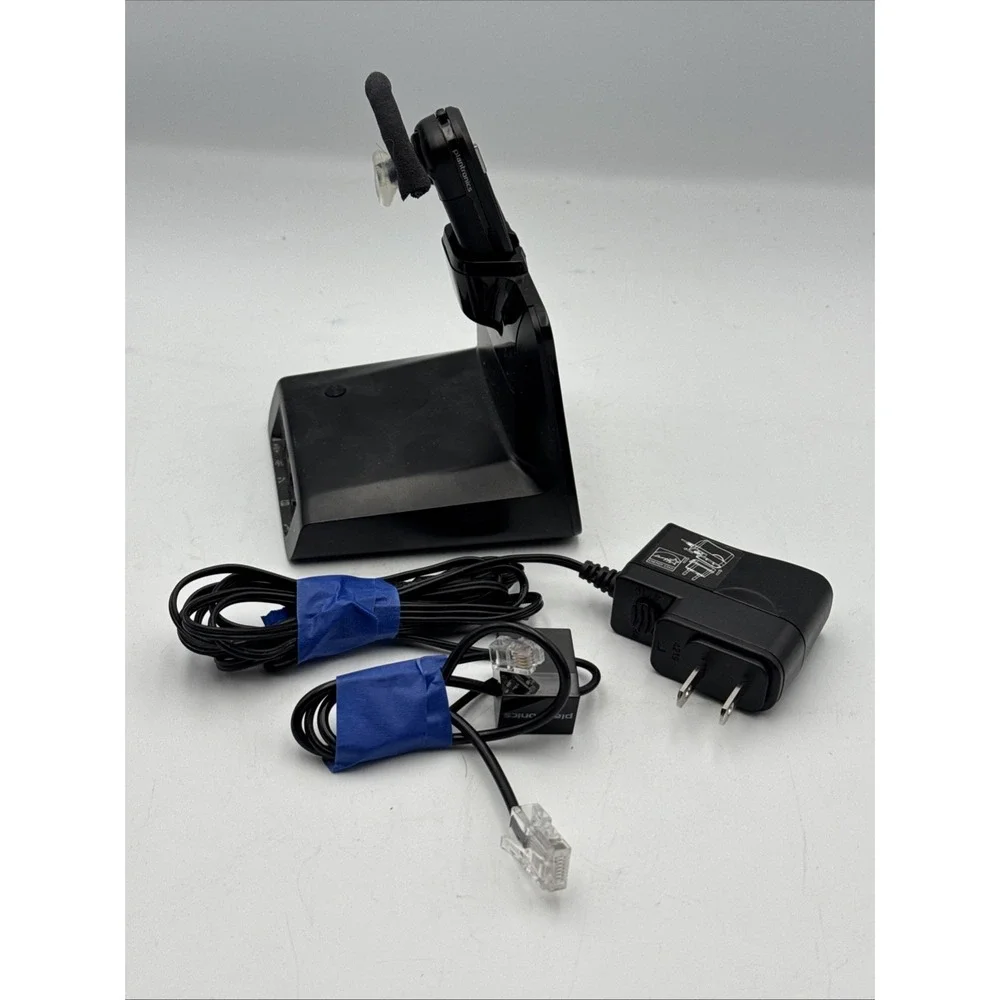 Plantronics CS540 Wireless Phone Headset + C054 Docking Base Station+AC Adapter